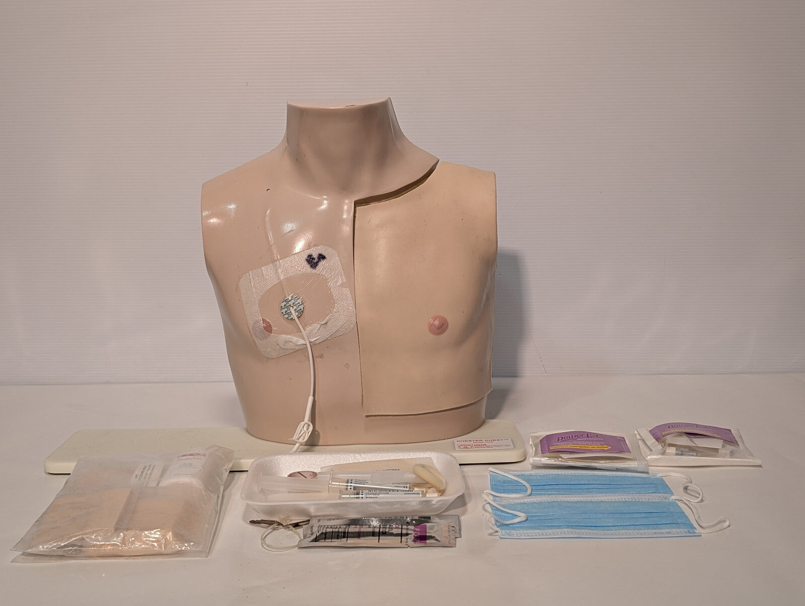Vata Chester Chest 400P Anatomical Healthcare Model Port Training Mannequin
