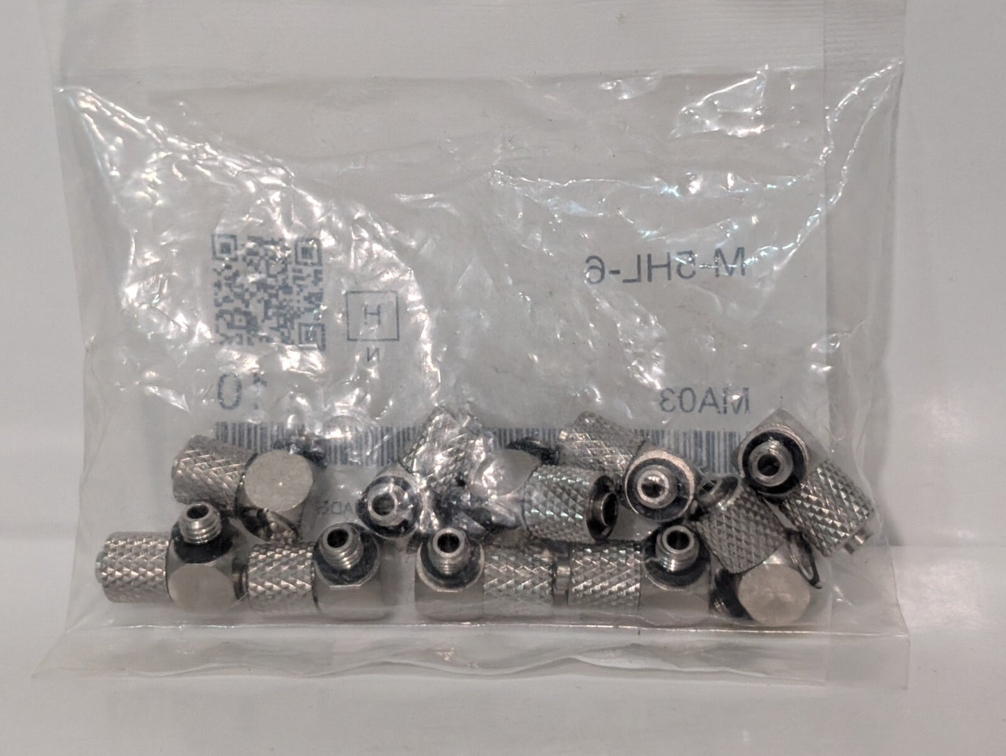 SMC M-5HL-6 (Pack Of 10) Miniature Hose Elbow Tube Fitting for Compact Spaces