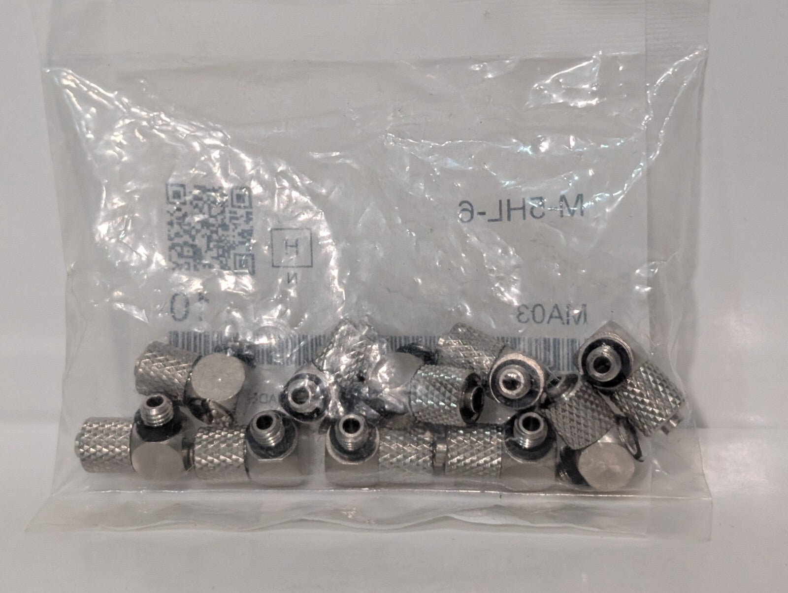 SMC M-5HL-6 (Pack Of 10) Miniature Hose Elbow Tube Fitting for Compact Spaces