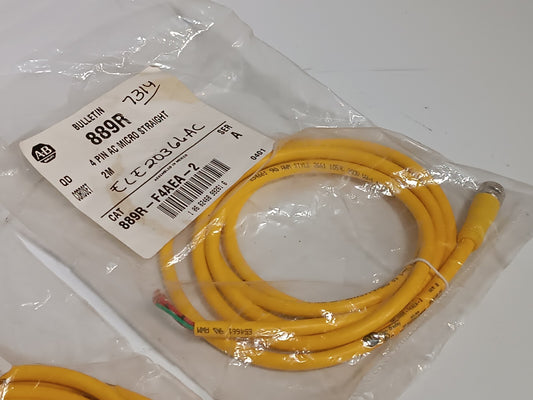ALLEN BRADLEY 889R-F4AEA-2 SERIES A CABLE, 4 PIN MICRO STRAIGHT