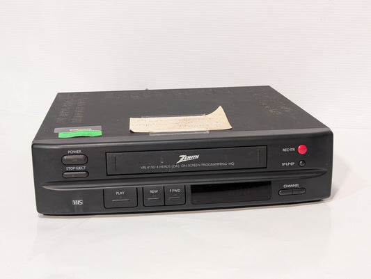 Vintage Zenith VRL4110 Video Cassette Recorder \ VHS Player, 4 Head, No Remote