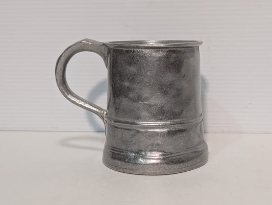 Vintage Pewter Beer Tankard with Handle - Fantastic Man Cave Decor!