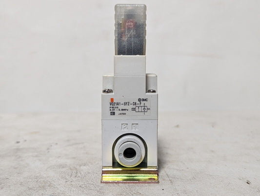 SMC VQ21A1-5YZ-C6-F solenoid valve, air/inert gas, 0.01-0.6MPa