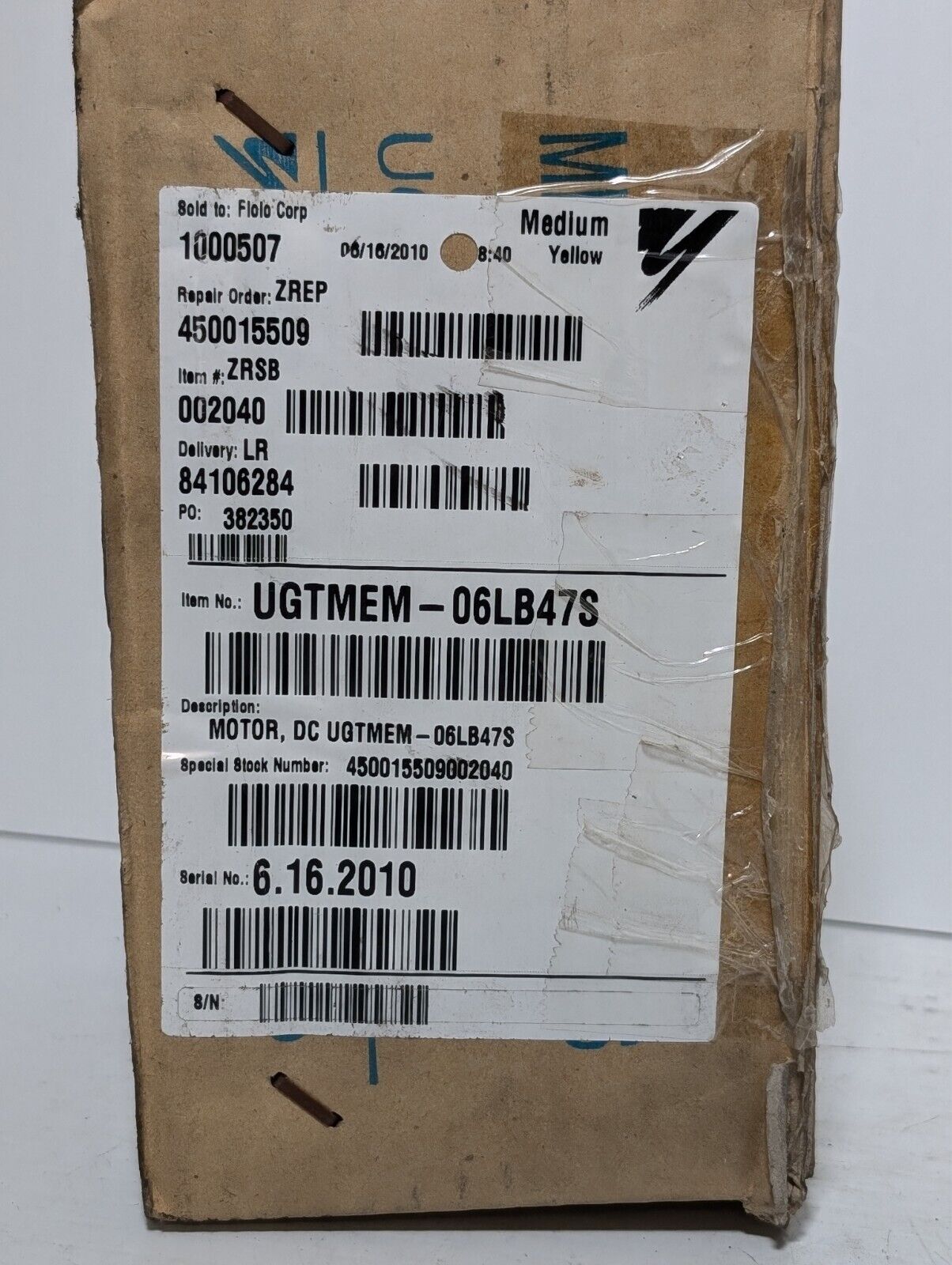 Yaskawa ABB UGTMEM-06LBB41 Minertia Servo Motor Mini Series