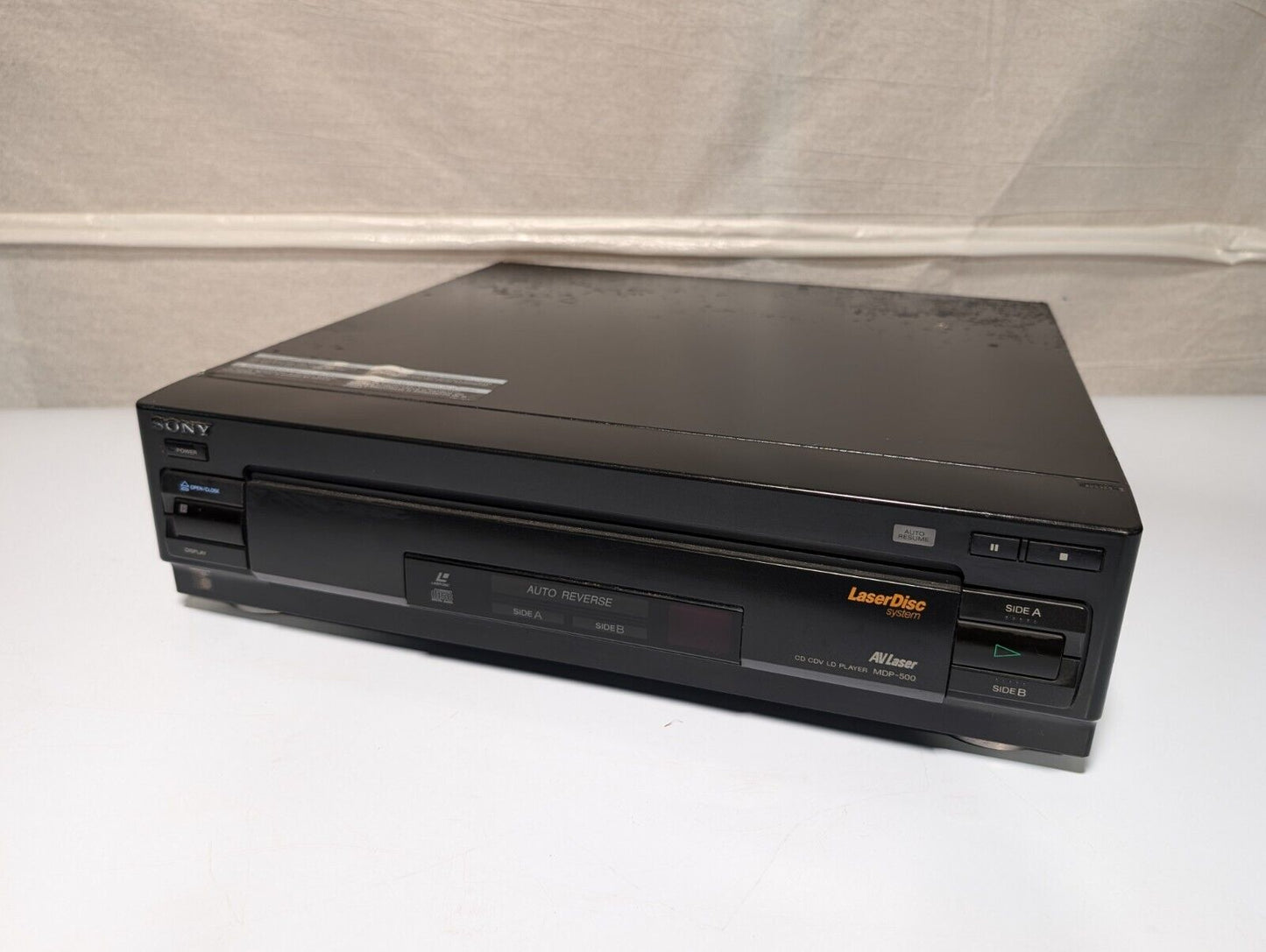 Sony MDP-500 AV Laser Auto Reverse Laserdisc CD \ CDV \ LD Player