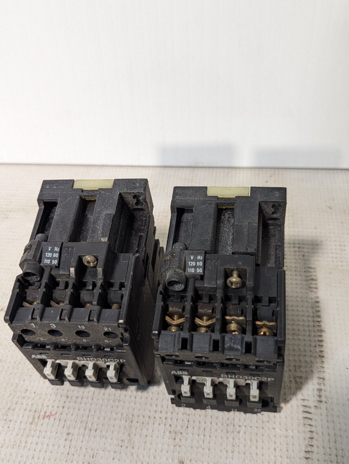 ABB BHD30C2P Control Contactor, 30A, 500V, 2-Pole, A600