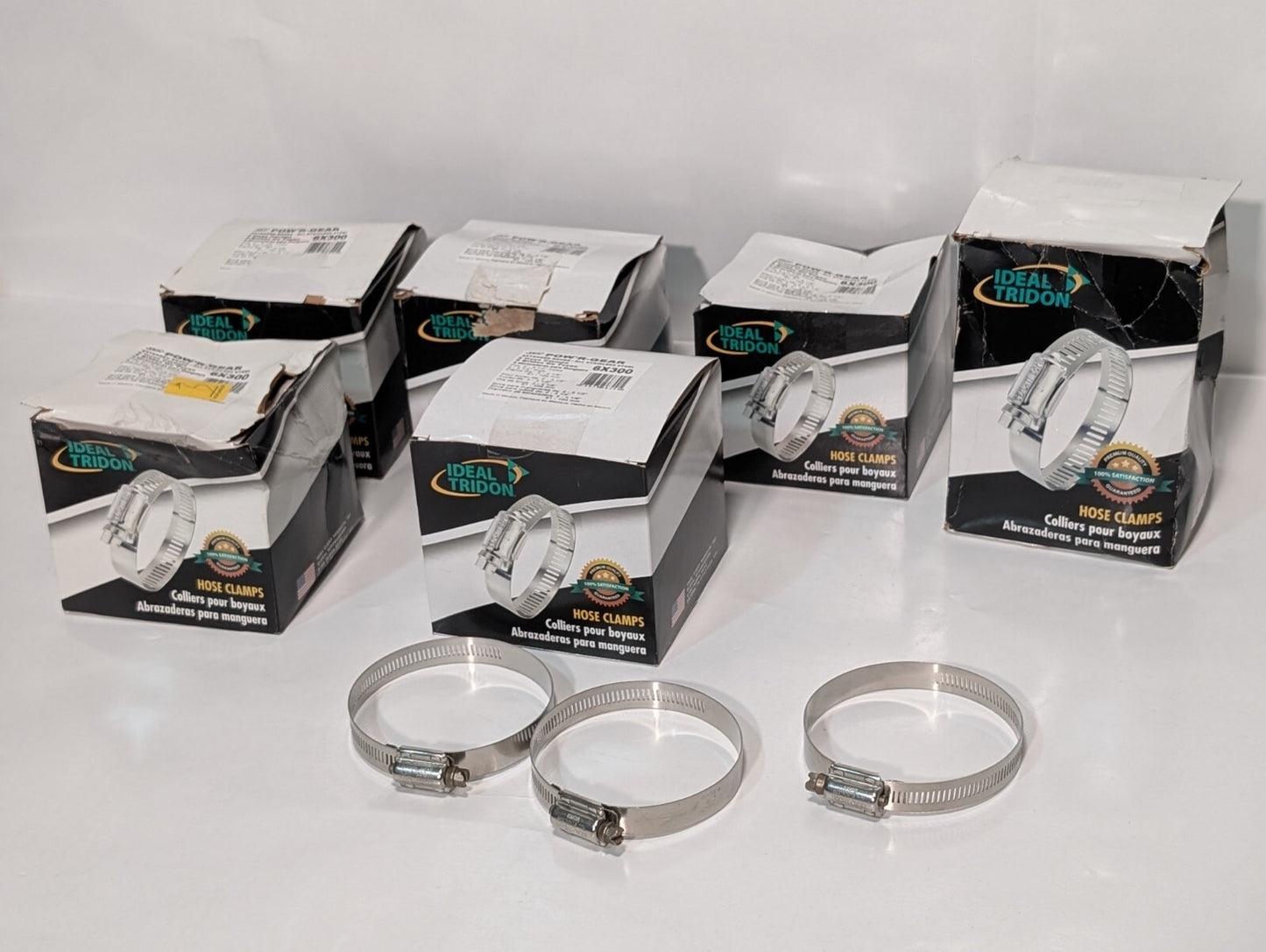 [35] Ideal Tridon Pow'r-Gear 6X300 Hose Clamp Size 412, Extended Range Stainless