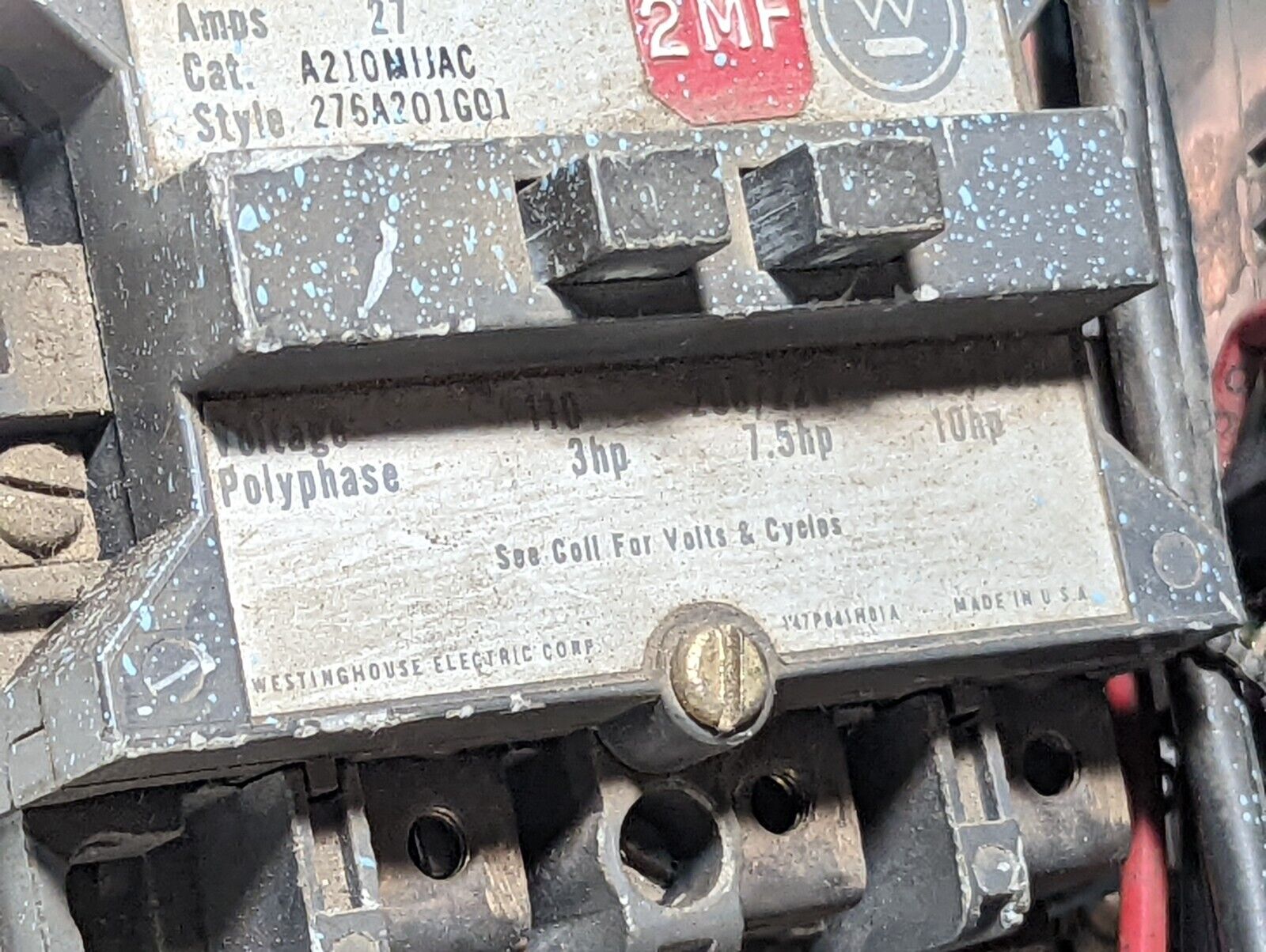 Westinghouse A210MIJAC, A210M2JAC motor starters as pictured