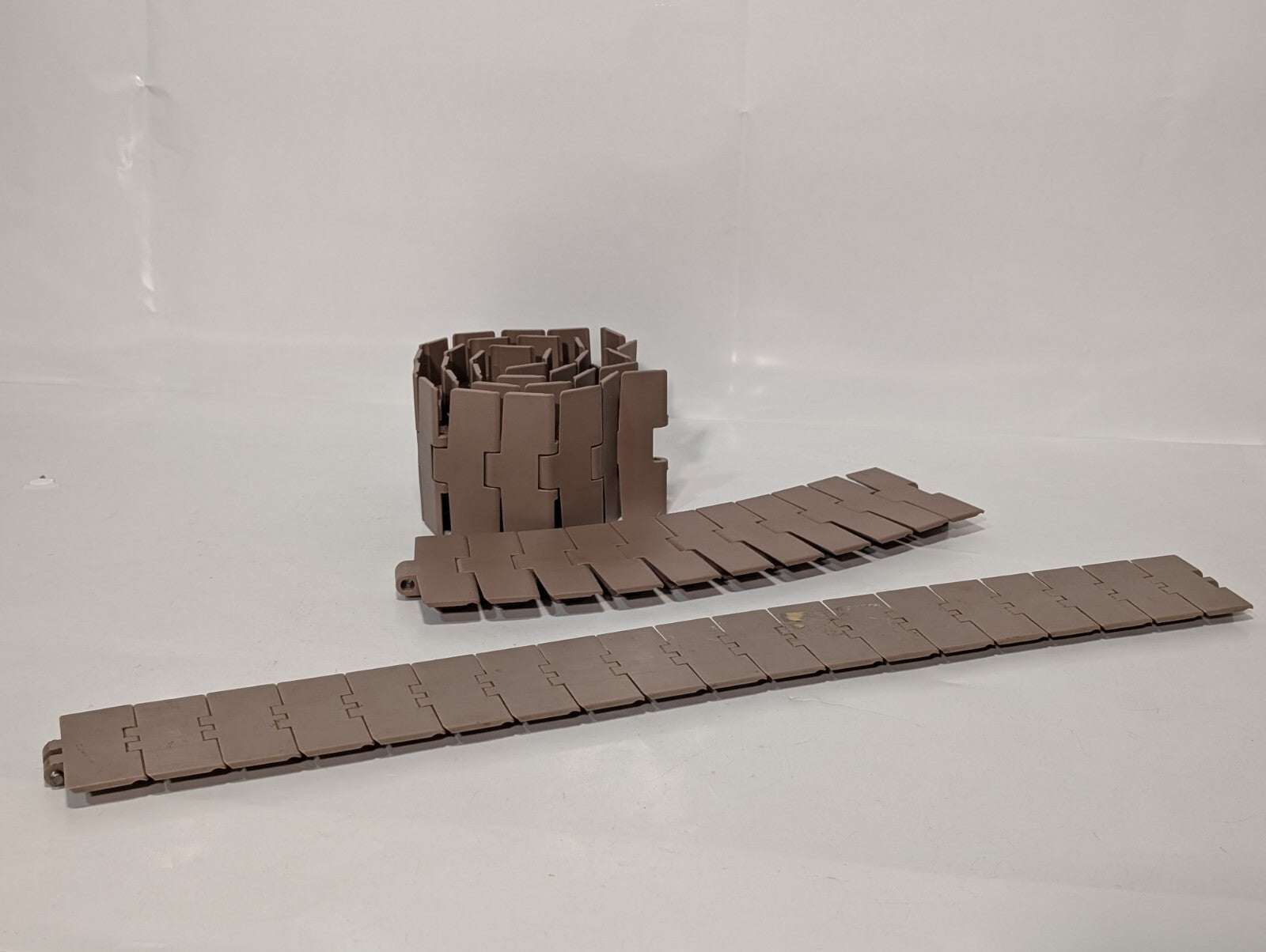 (3) Marbett Rexnord 880TK450 4-1/2" Brown HP Table Top Chain RH450, 48" 16" 28"