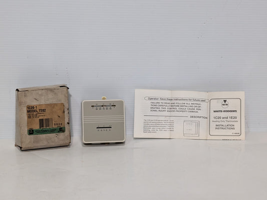 White Rodgers 1C20-1, Heating Thermostat, Low Voltage Snap Action, Model 7202