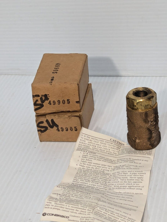 Sullair 49905 replacement check valve from Conbraco, 125S, 400 WOG-Free Shipping