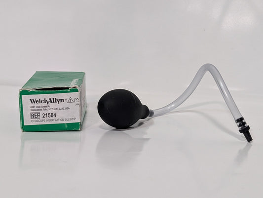 Welch Allyn 21504 Otoscope Insufflation Bulb with Tubing and Distal Tip Connect