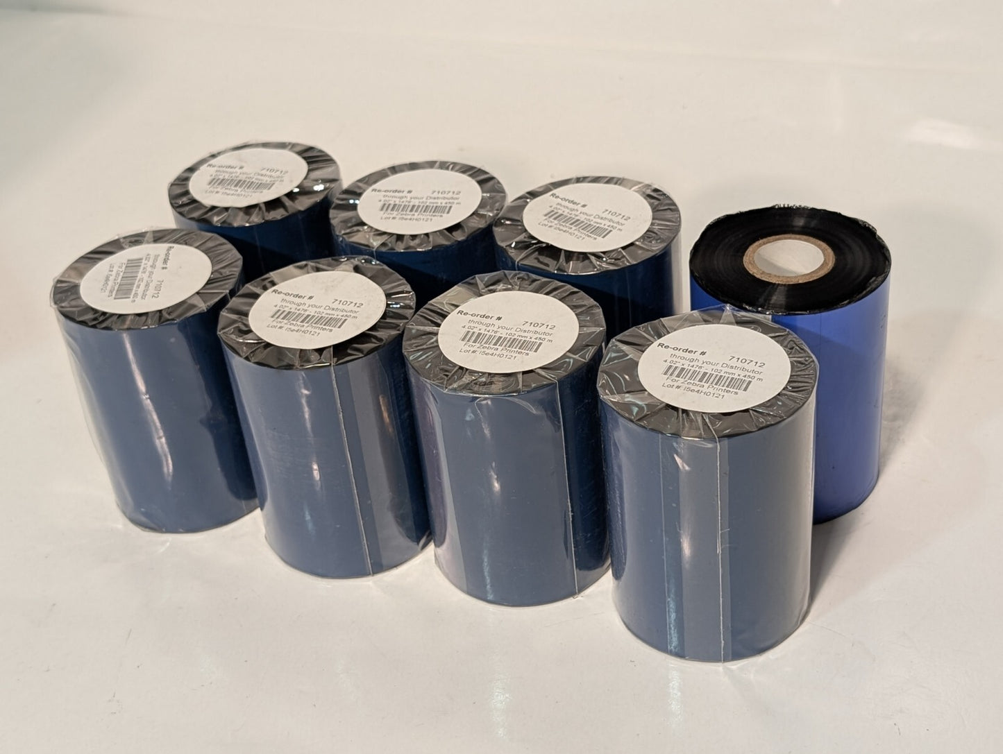 (24 Rolls) ITW B220102EOS Resin Enhanced Wax Ribbon for Zebra Printers
