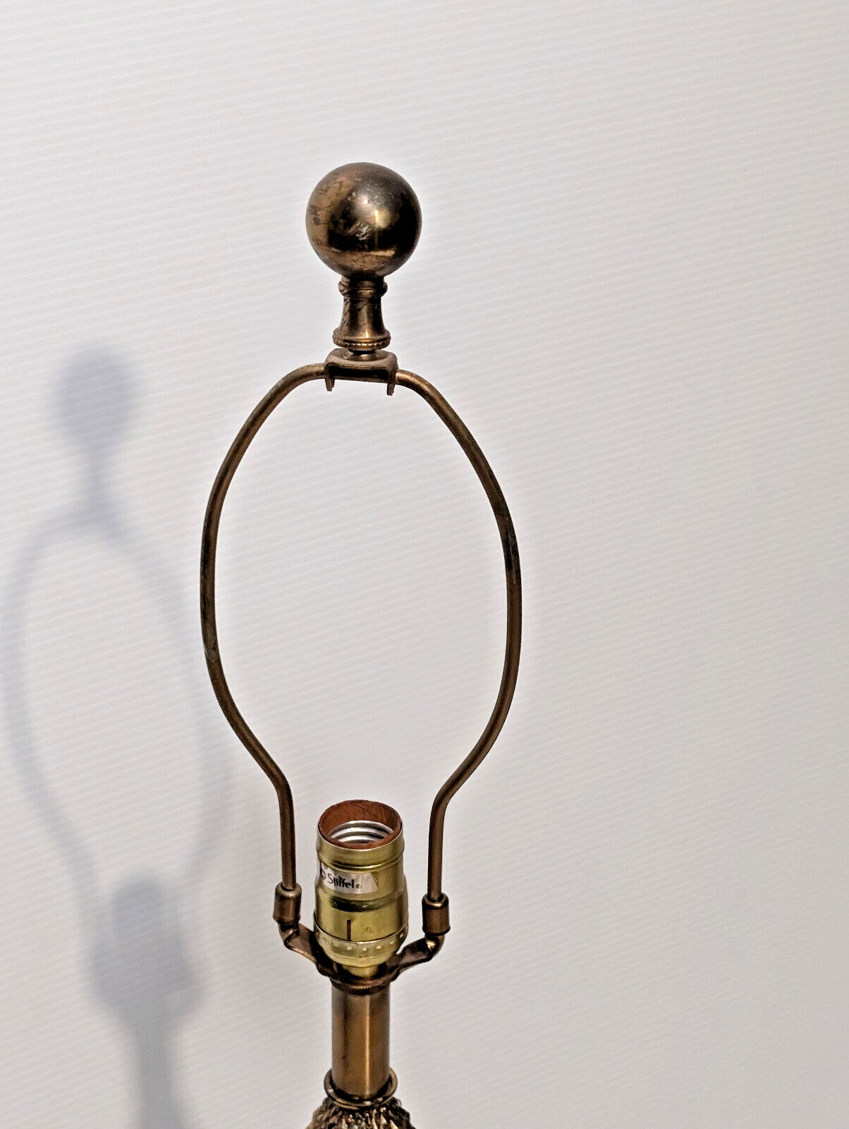 Stiffel Vintage, Antique, MCM, 34" Brass Table Lamp, Pineapple,Hollywood Regency