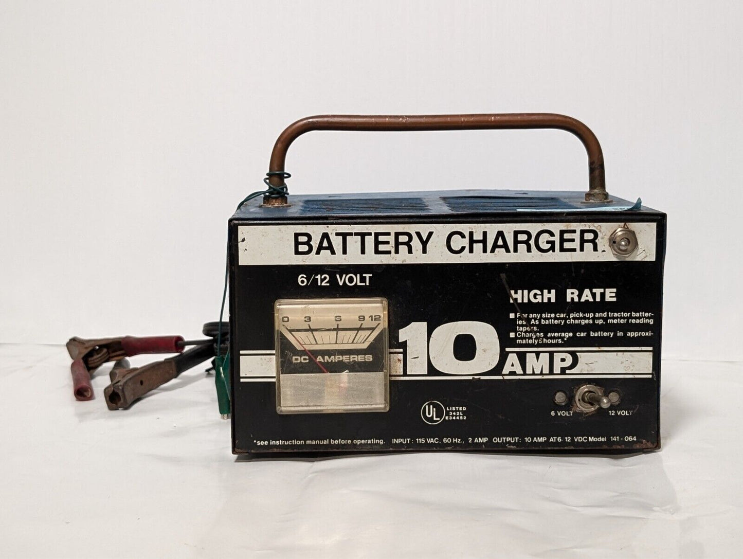 Vintage Solar 10/2a 55a Battery Charger Starter 6 & 12 Volt No. 1050C