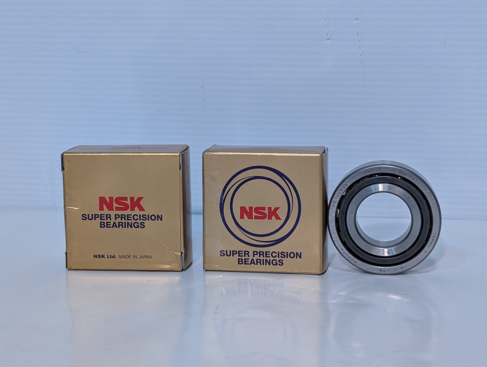 (Set of Two) NSK 7206CTYNSULP4 Abec-7 Super Precision Spindle Bearings 7206