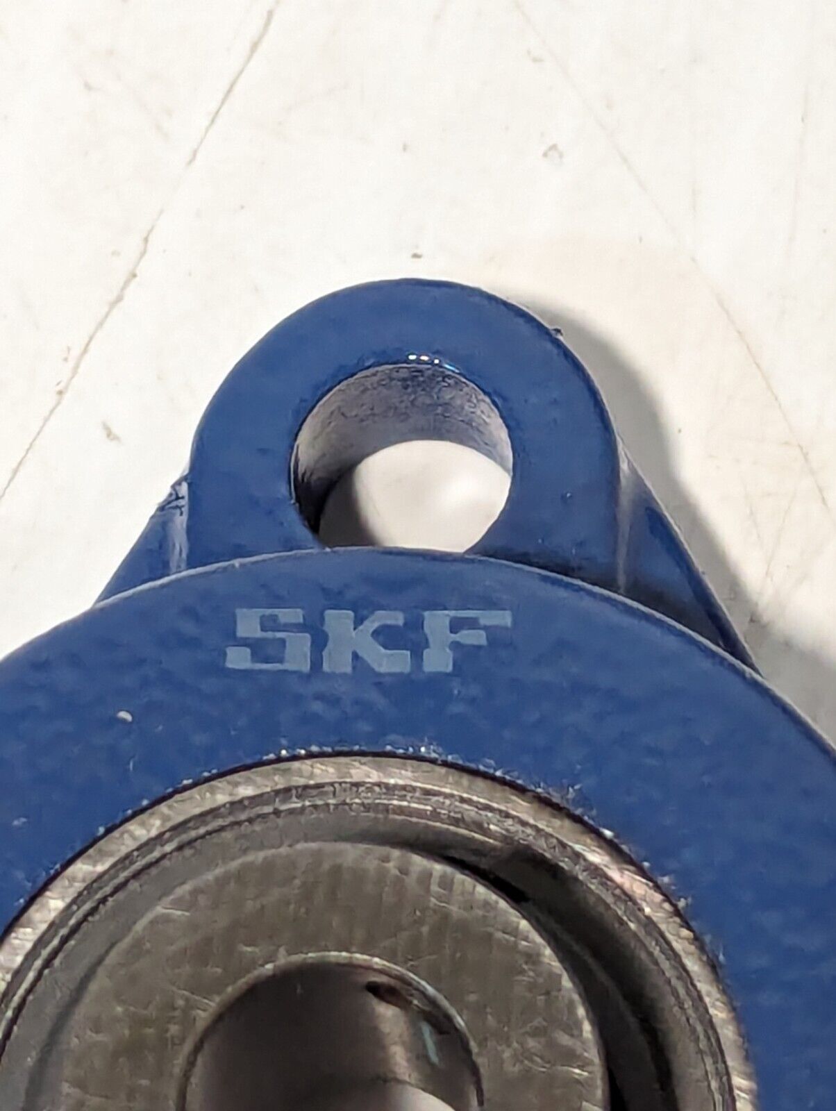 SKF F2B 008-RM Flange-Mount Ball Bearing Unit, 1/2" Bore, Cast Iron Housing
