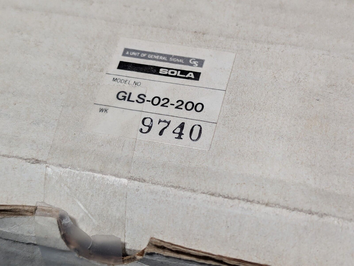 SOLA GLS-02-200 power supply, 12VDC@16.7A out, 100-120/200-240VAC input