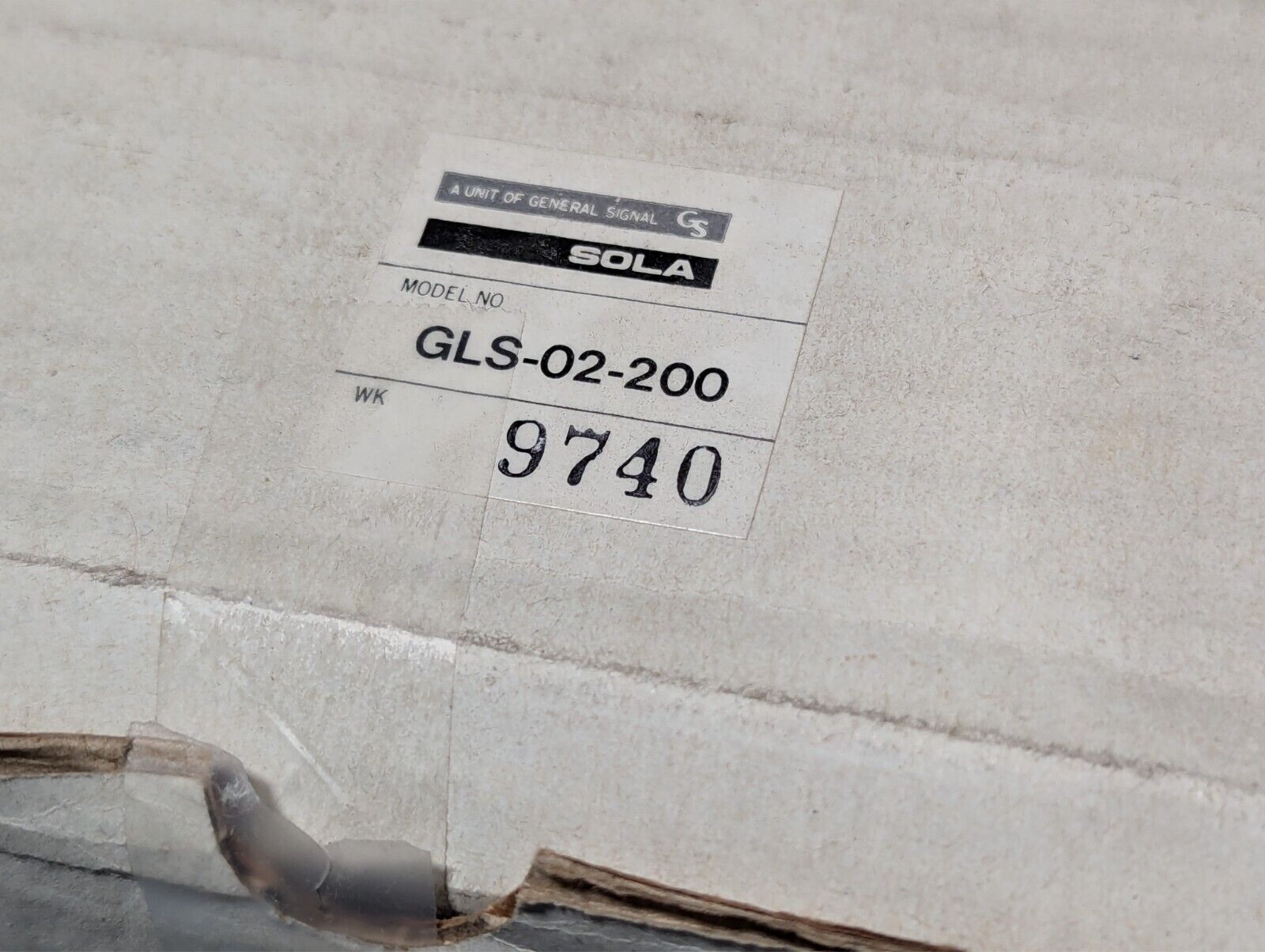 SOLA GLS-02-200 power supply, 12VDC@16.7A out, 100-120/200-240VAC input