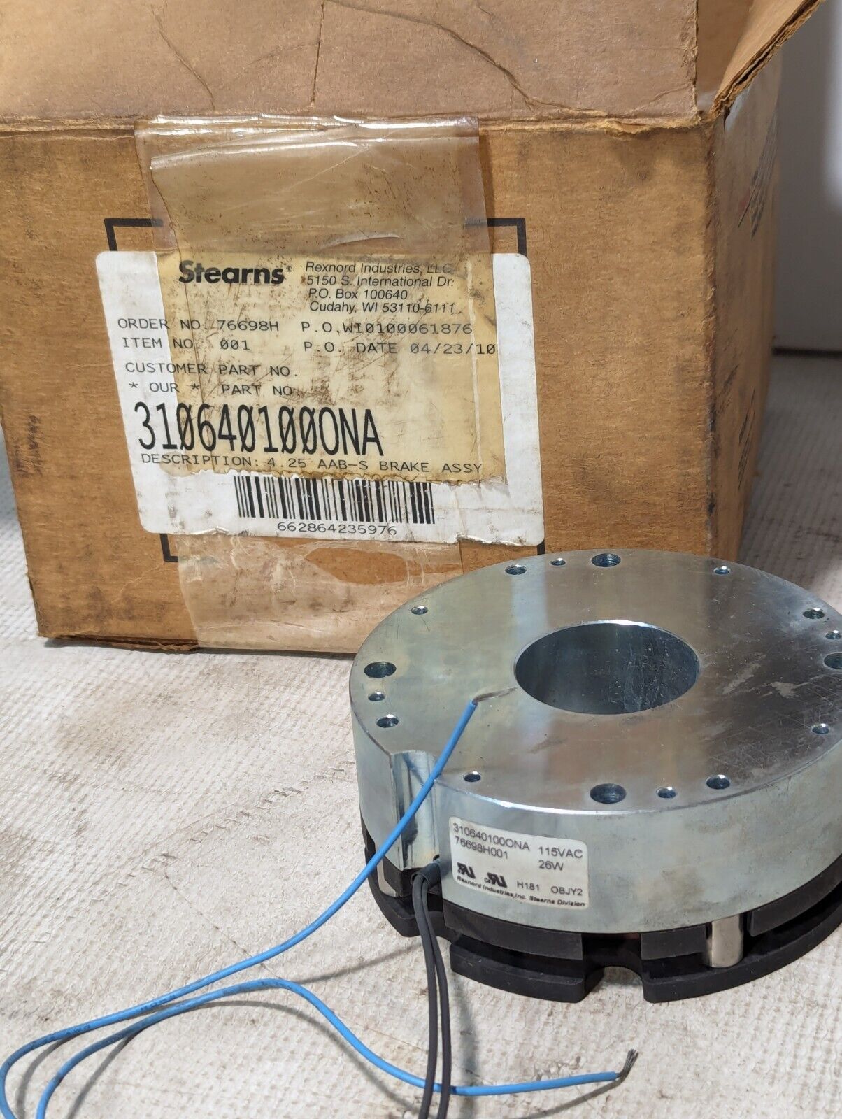 Stearns 310640100ONA Brake Module, 4.25 AAB-S BRAKE ASSY - Free Shipping