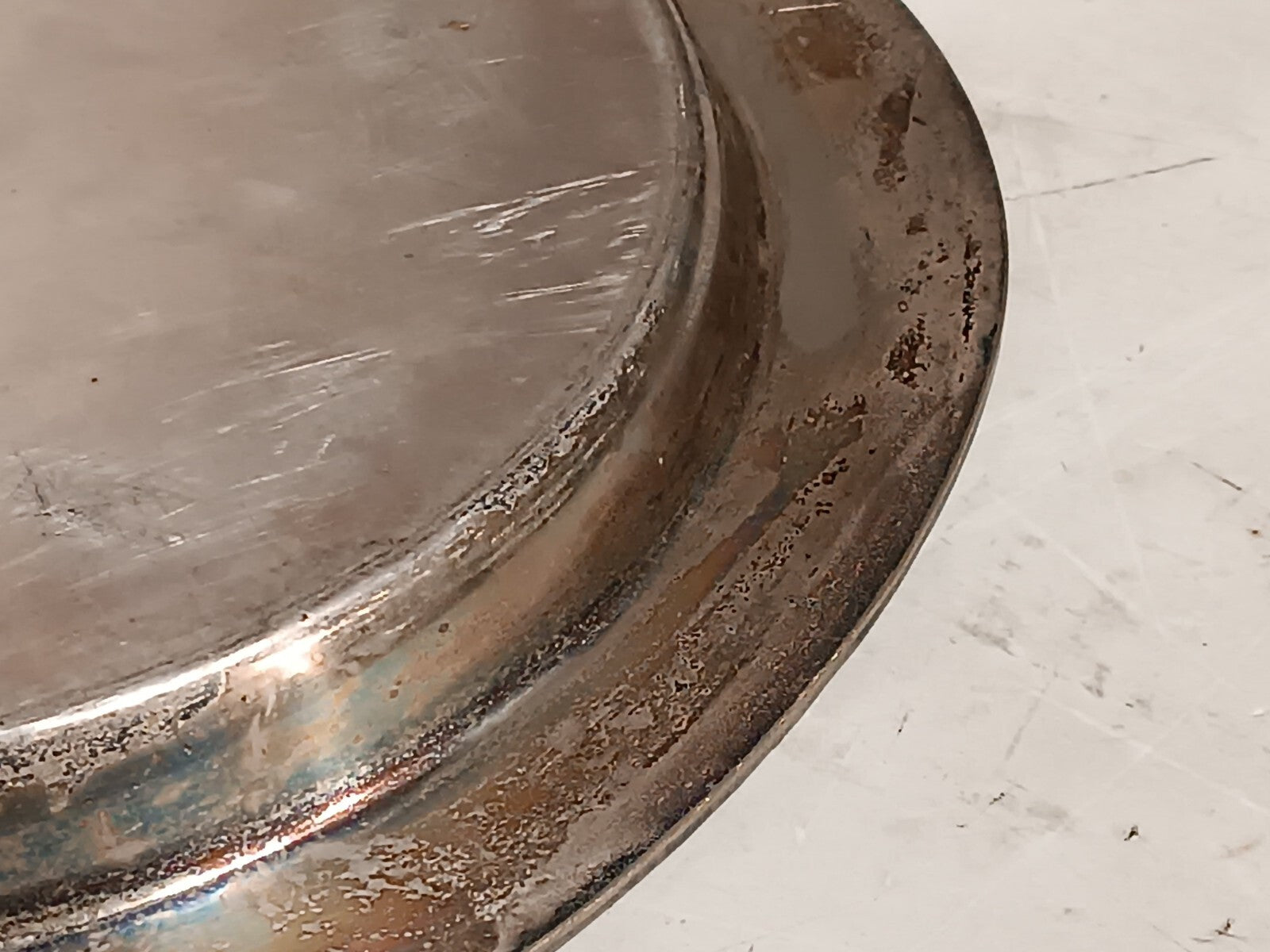 Vintage Glastonbury 503 Silver Serving Plate Art Deco 13" Diameter