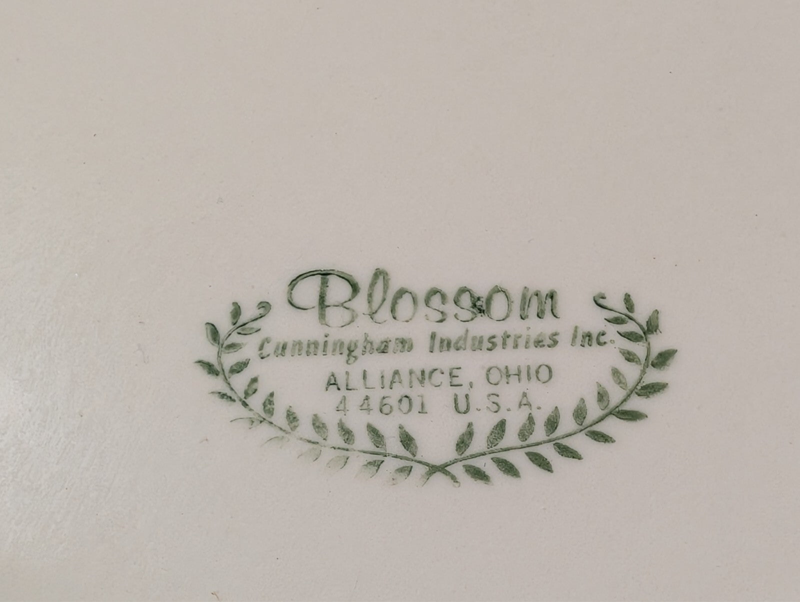 (2) Vintage Blossom by Cunningham & Pickett Side Plates with Blue Flower Motif