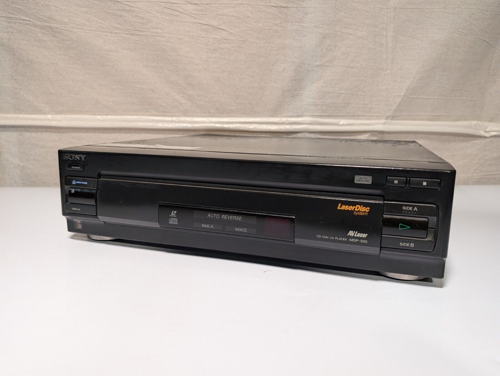 Sony MDP-500 AV Laser Auto Reverse Laserdisc CD \ CDV \ LD Player
