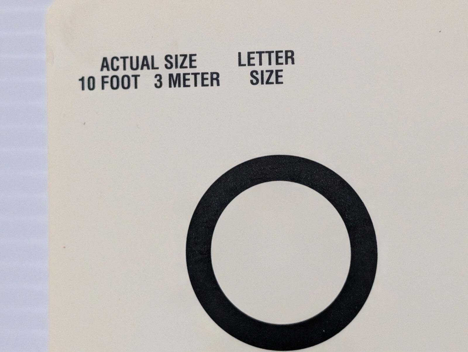 (4) Eye Test Charts for 10 Feet, Children Symbols Non-Standard 9"x14"