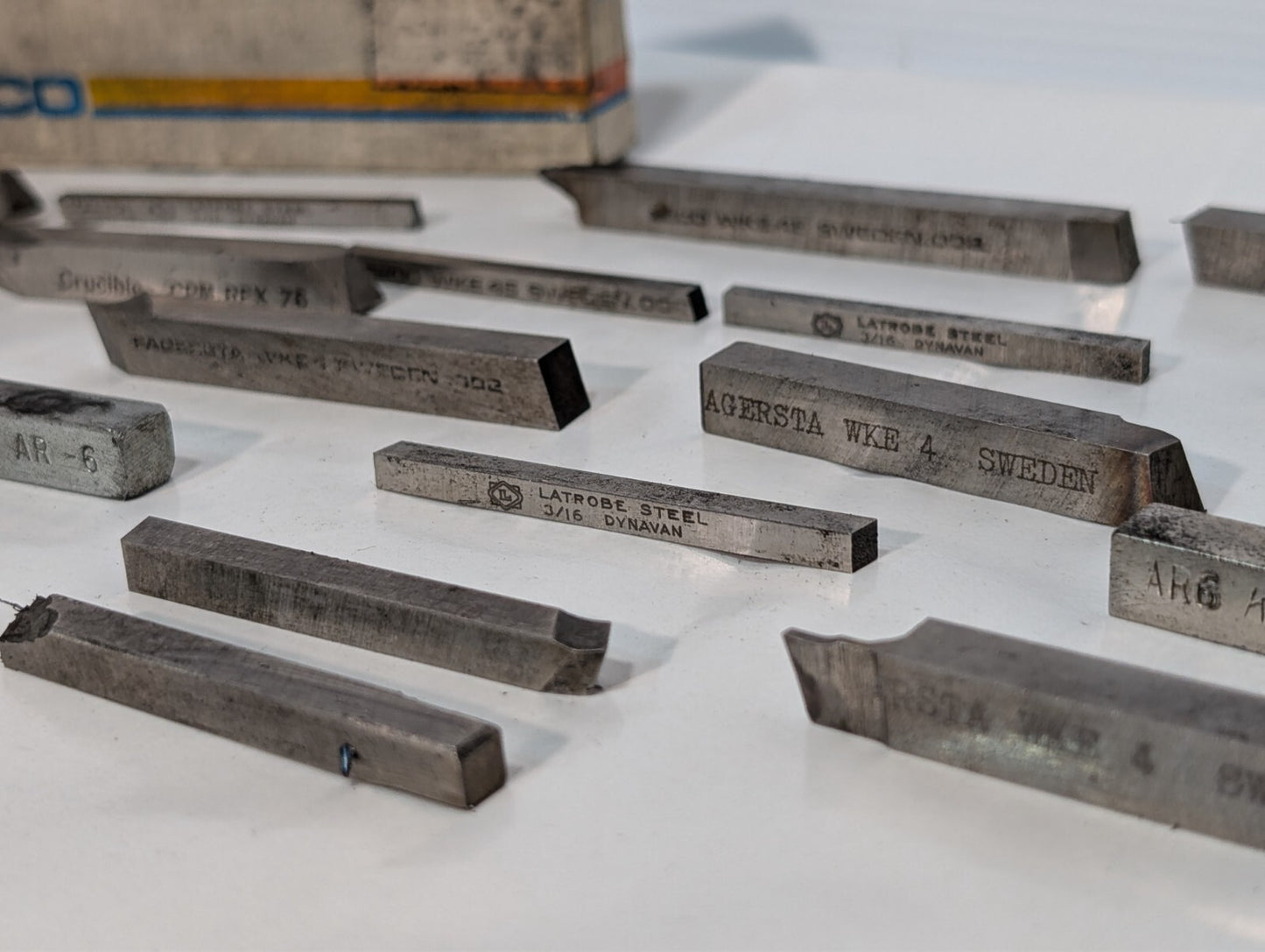 (30) Seco WKE 45 Cobalt (and other) Rectangular Tool Bit Blanks