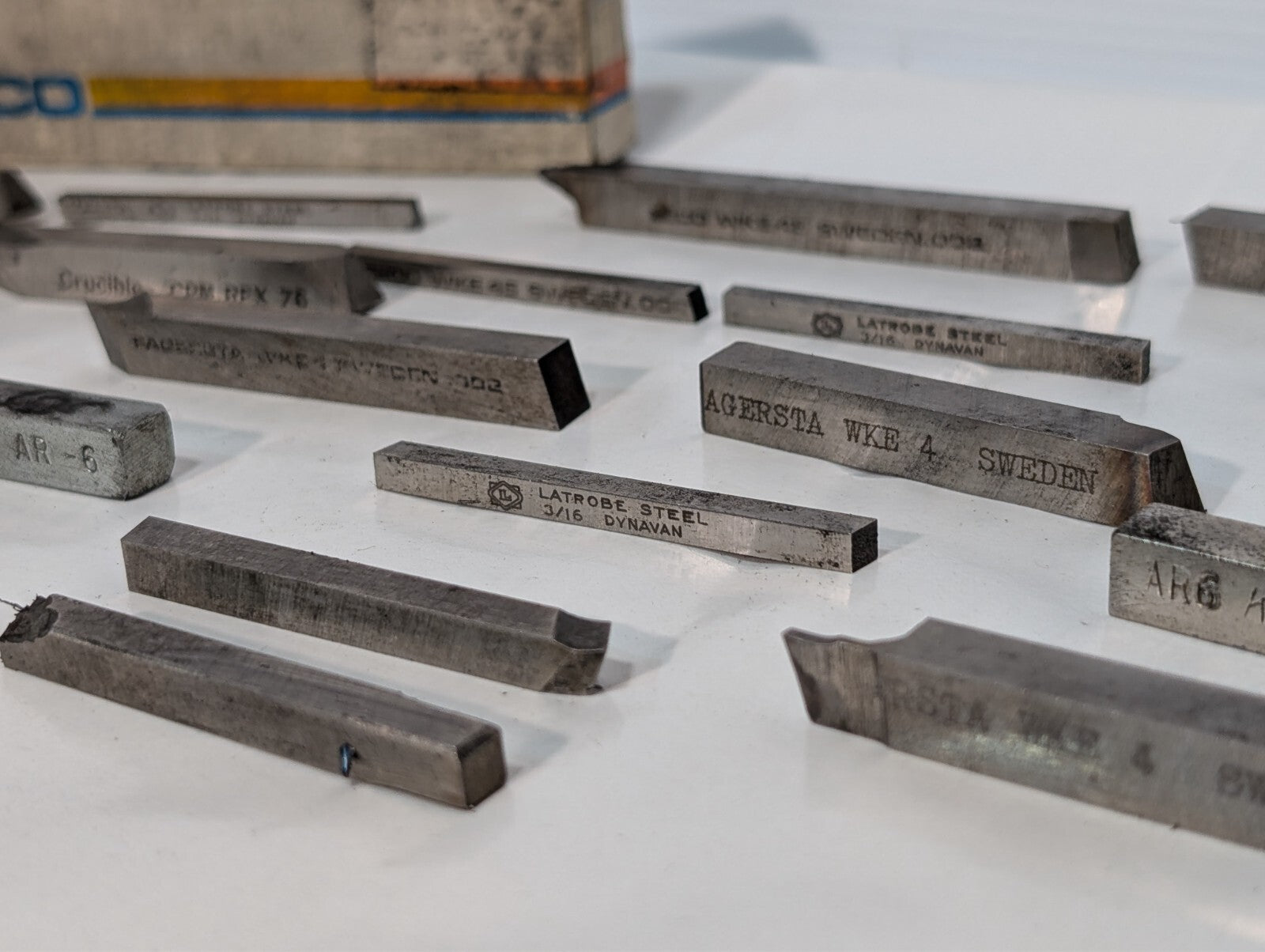 (30) Seco WKE 45 Cobalt (and other) Rectangular Tool Bit Blanks