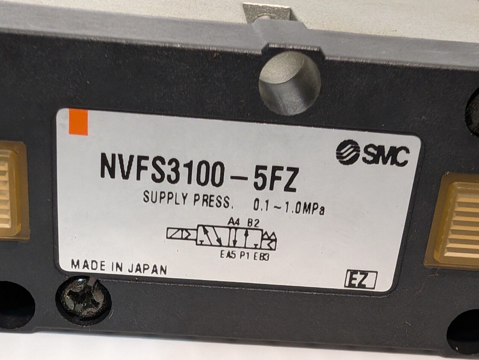 SMC NVFS3100-5FZ Pneumatic Solenoid Valve, .1-1MPa  - Free Shipping