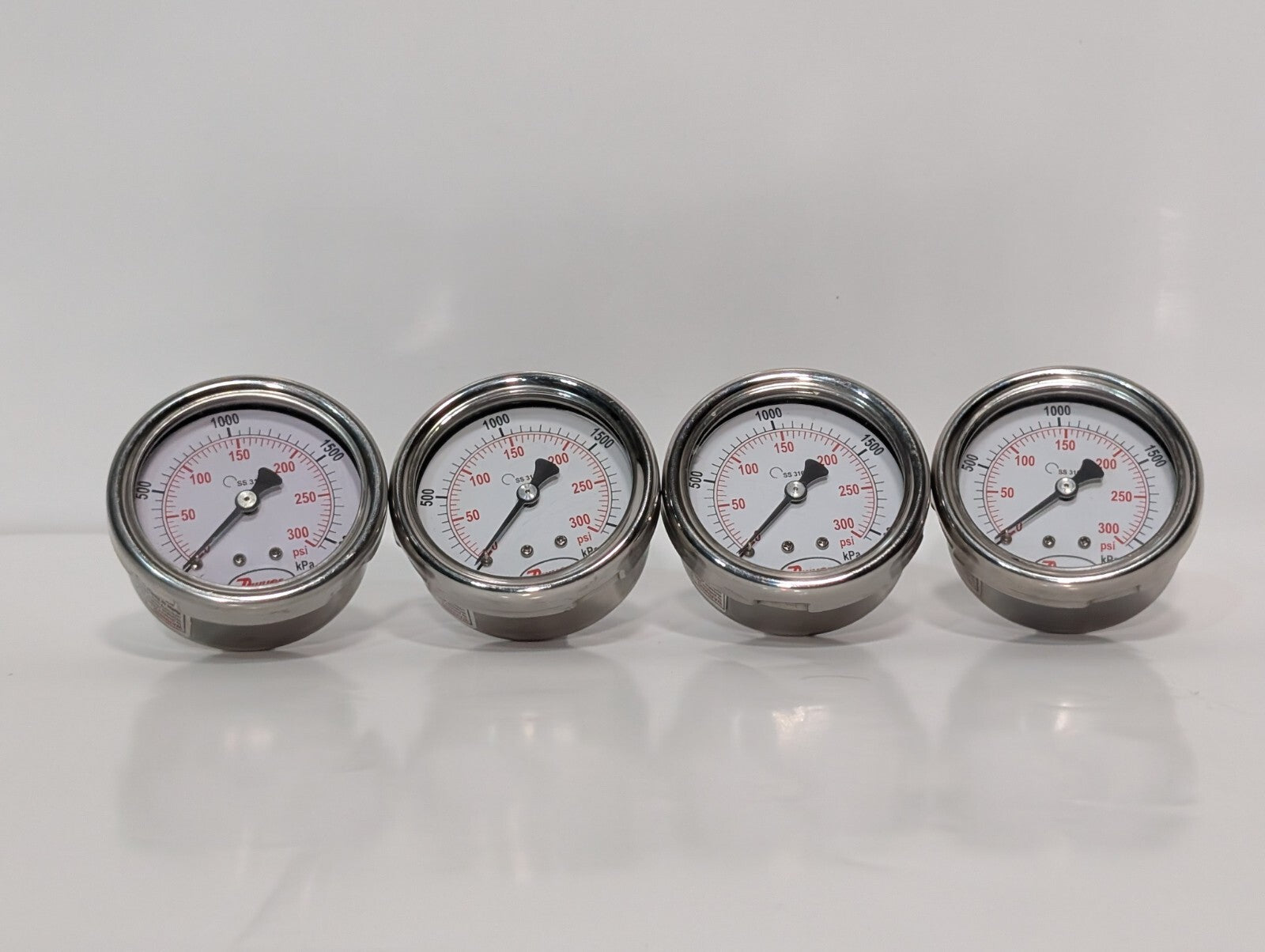 [4] Dwyer SGD-D0842N 2.5" Stainless Steel Industrial Pressure Gage Gauge 300PSI
