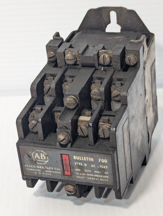 Allen Bradley 700-N400A1 AC Relay, 110\120v, 4 Pole, NEMA A300 - Free Shipping