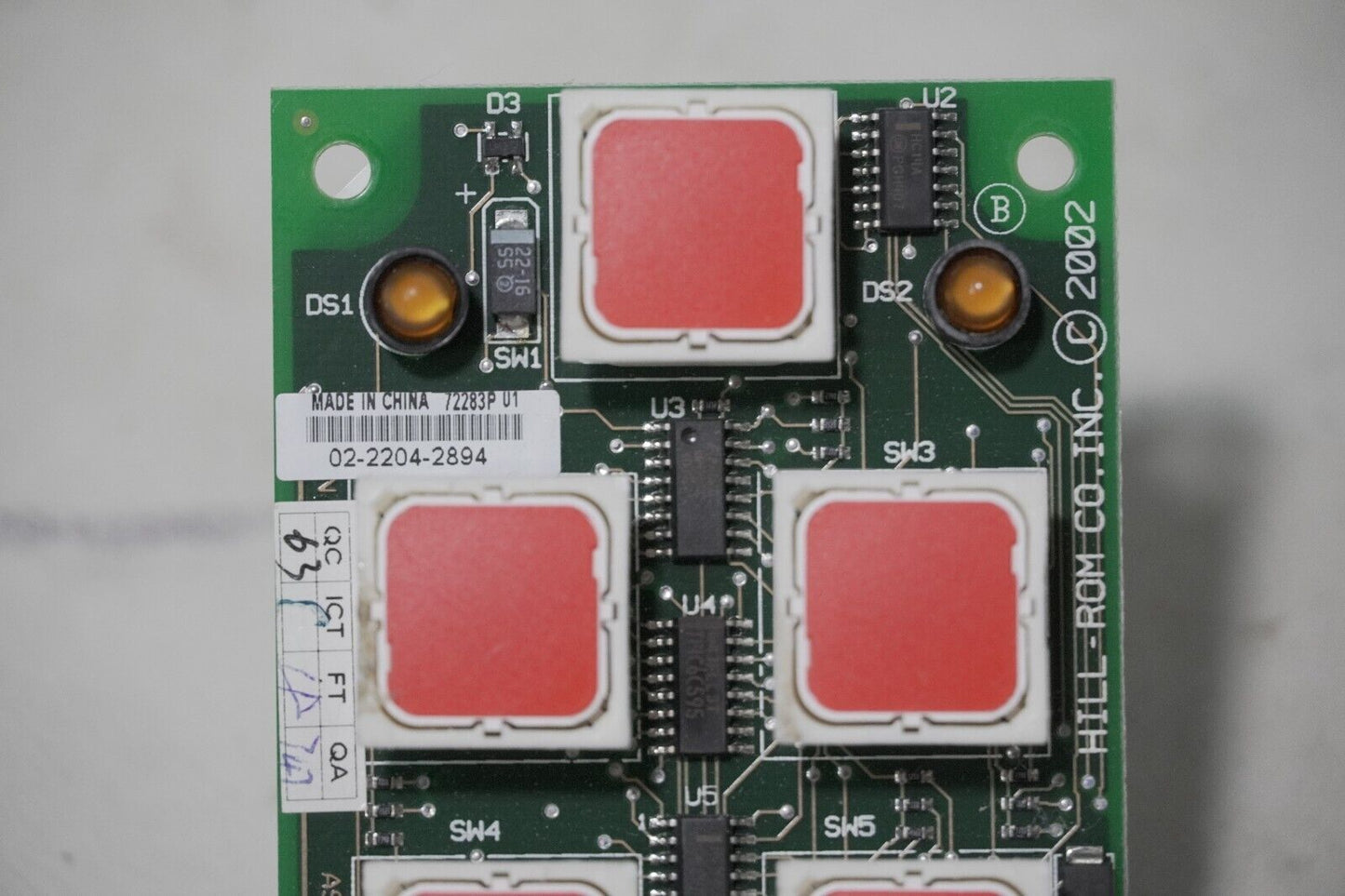 Versacare 72283 PCB patient control assy