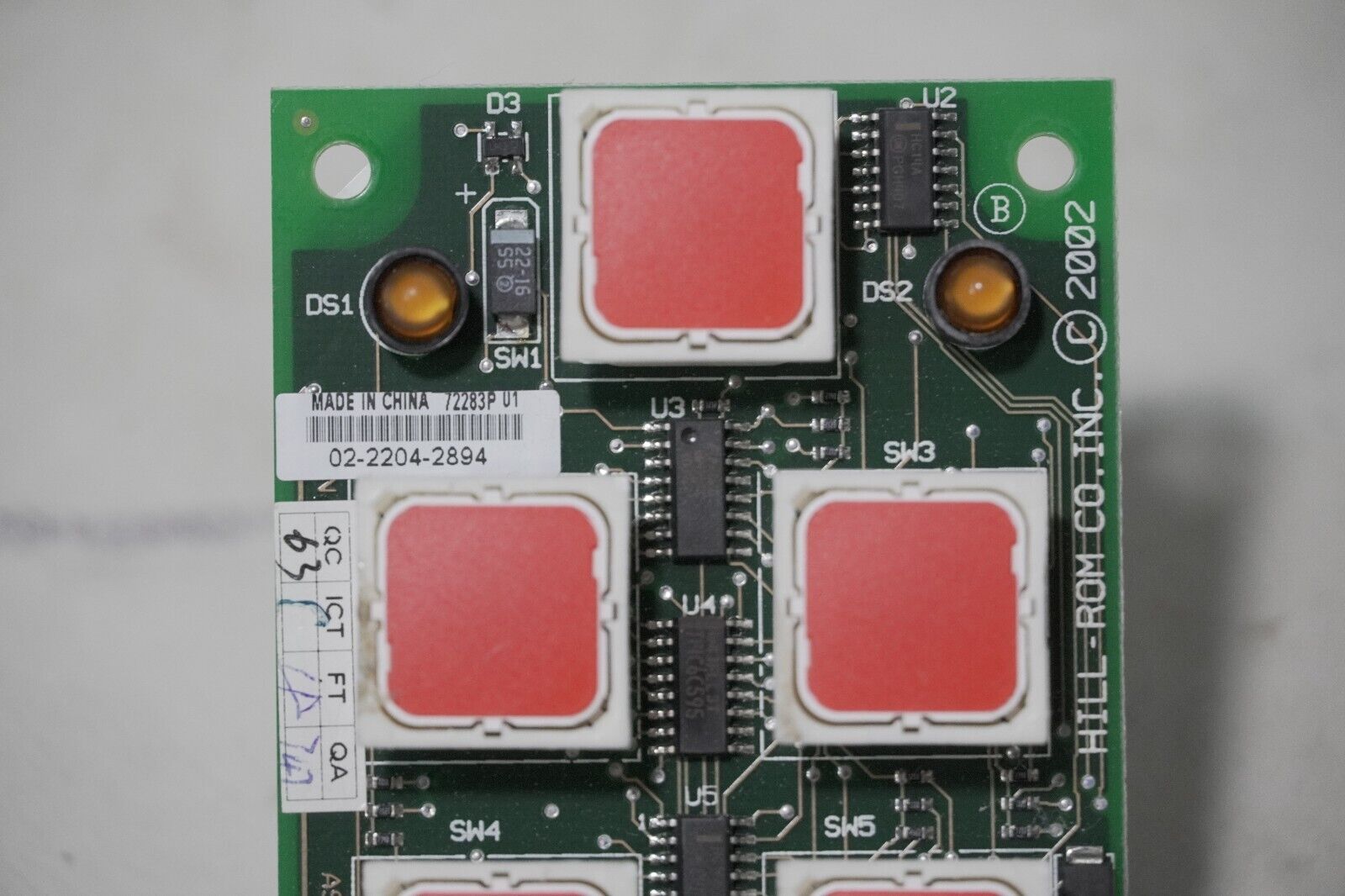 Versacare 72283 PCB patient control assy