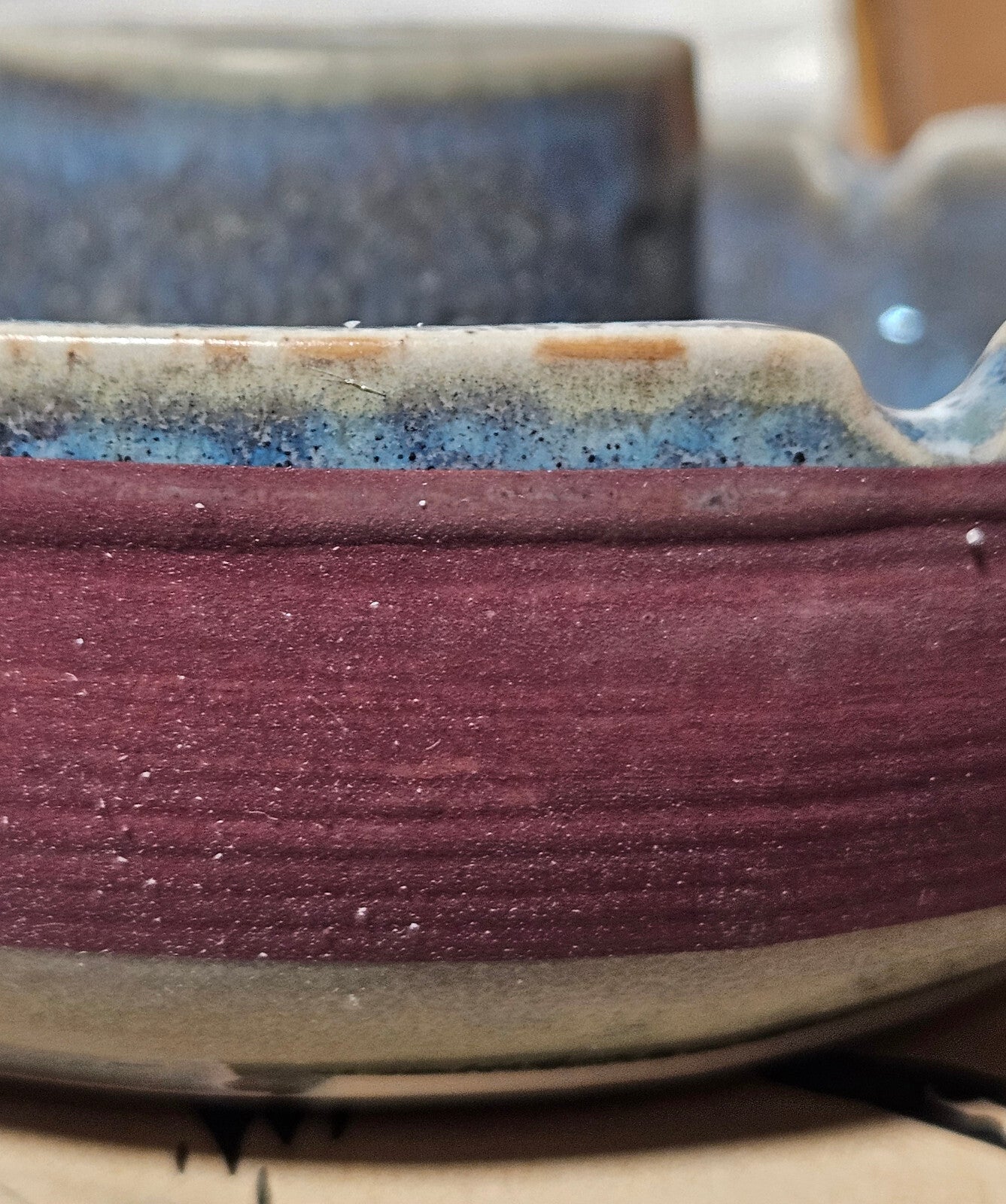 Unekorn Ceramic Match Striker Ashtray, Match Holder, Brutalism, Organic, Glazed