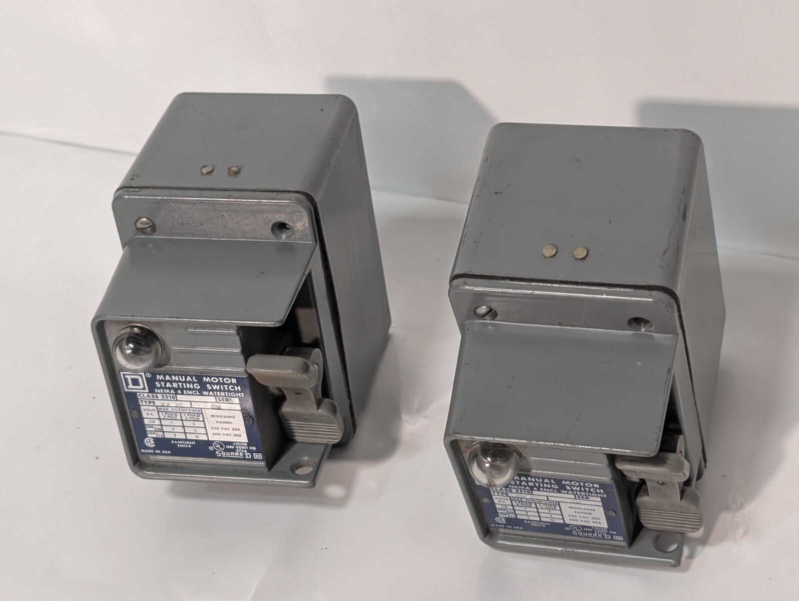 Square D 2510 KW-2C HW MANUAL MOTOR STARTING SWITCH 600 V 30 A 10 HP