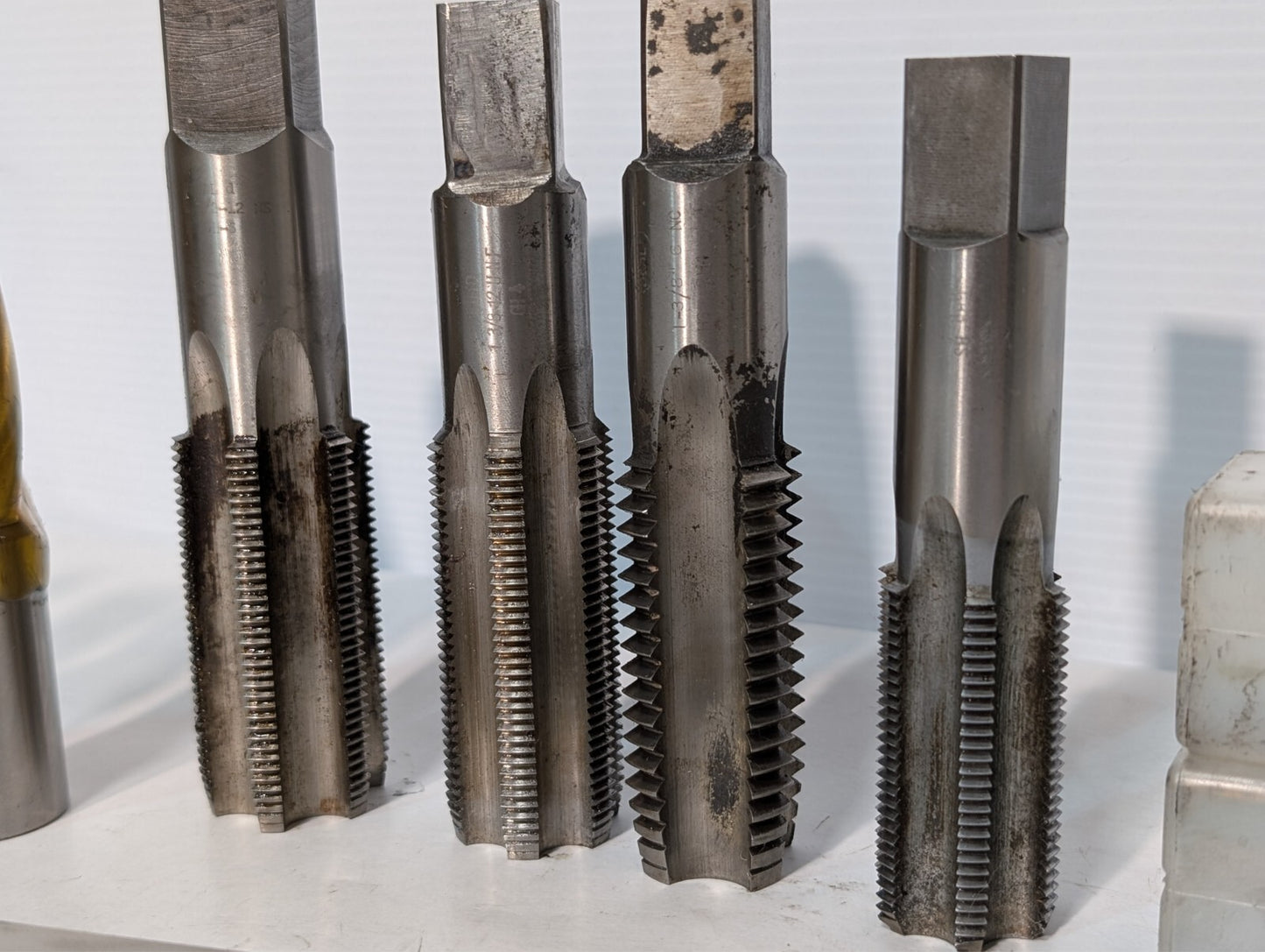(12) End Mills and Tap, Sossner Widia Conical, See Photos for Specs.