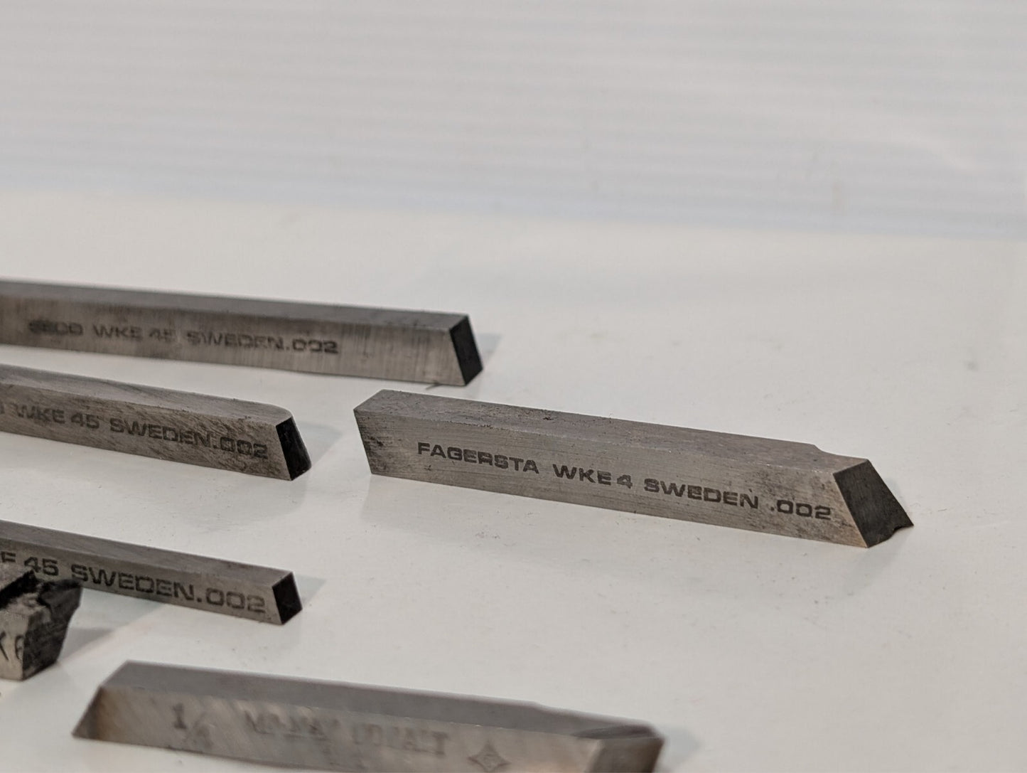 (30) Seco WKE 45 Cobalt (and other) Rectangular Tool Bit Blanks