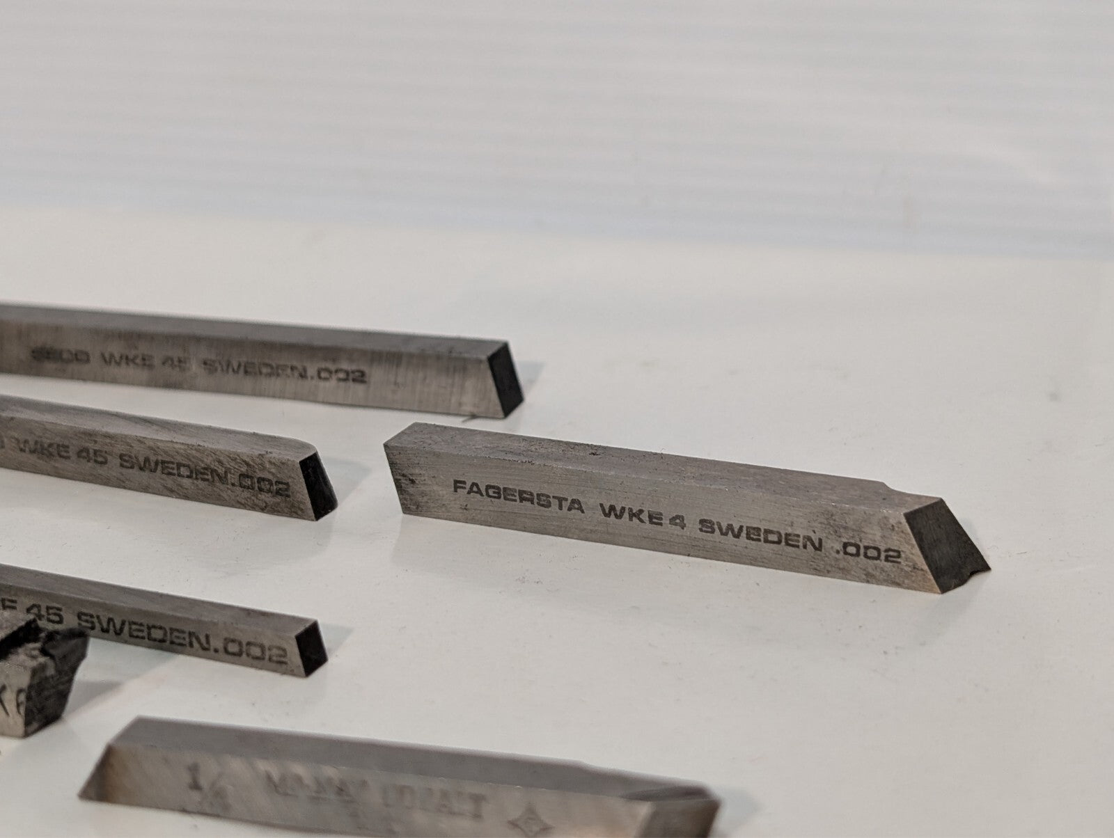(30) Seco WKE 45 Cobalt (and other) Rectangular Tool Bit Blanks