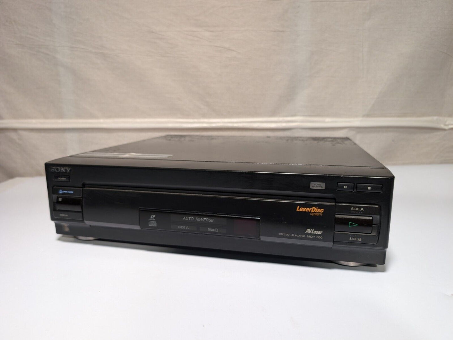 Sony MDP-500 AV Laser Auto Reverse Laserdisc CD \ CDV \ LD Player