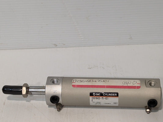 SMC CDG1BA32-75-XC1 Pneumatic Cylinder, 145psi Max, 1.00 MPa - Free Shipping