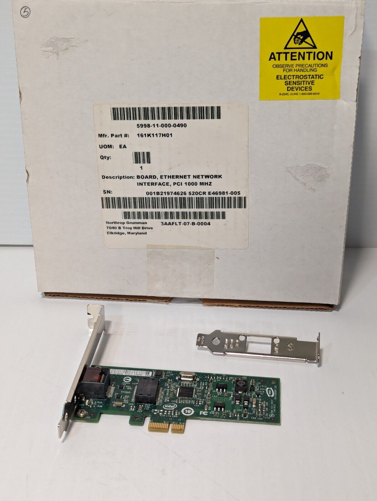 Intel CPU-E25869 Ethernet Server Adaptor, 161K117H01 - Free Shipping
