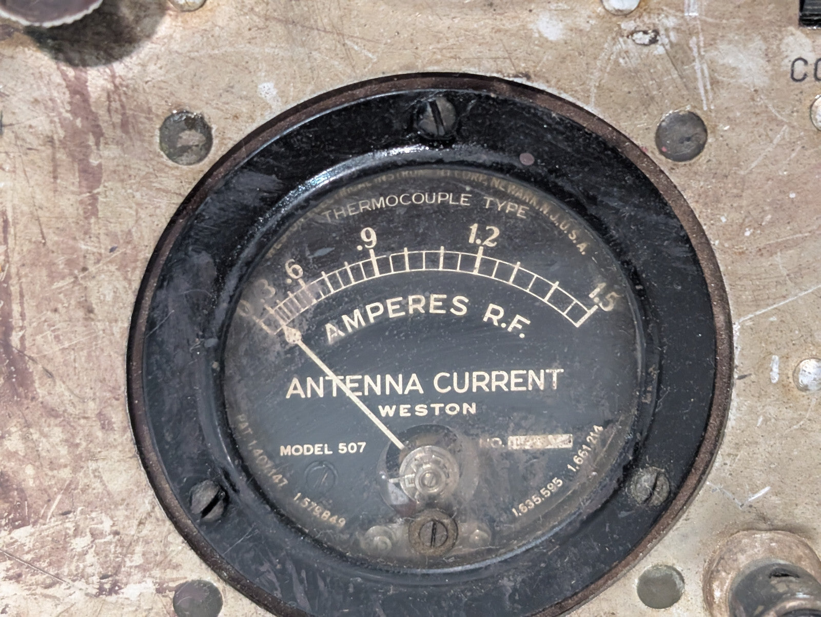 Weston Electric U.S.Army Signal Corps BC-AP-230 Radio Transmitter, 507 Antenna