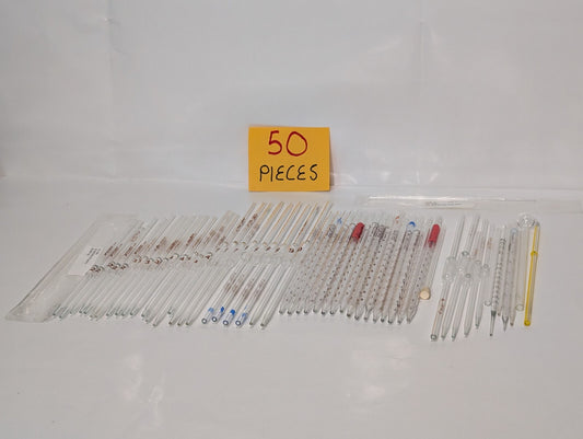 (50) Kimble KIMAX-51 Class Reuseable Volumetric Pipette Pipet, 2mL 4mL 5mL 10mL