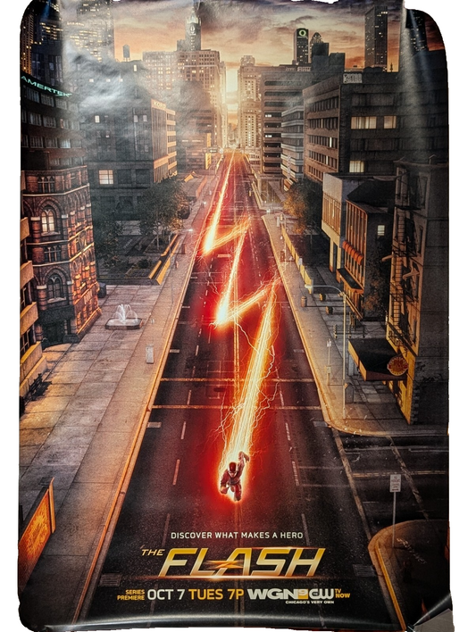 The CW Flash Television Series 2014 Bus Stop Ad Poster DC Comics Memorabilia