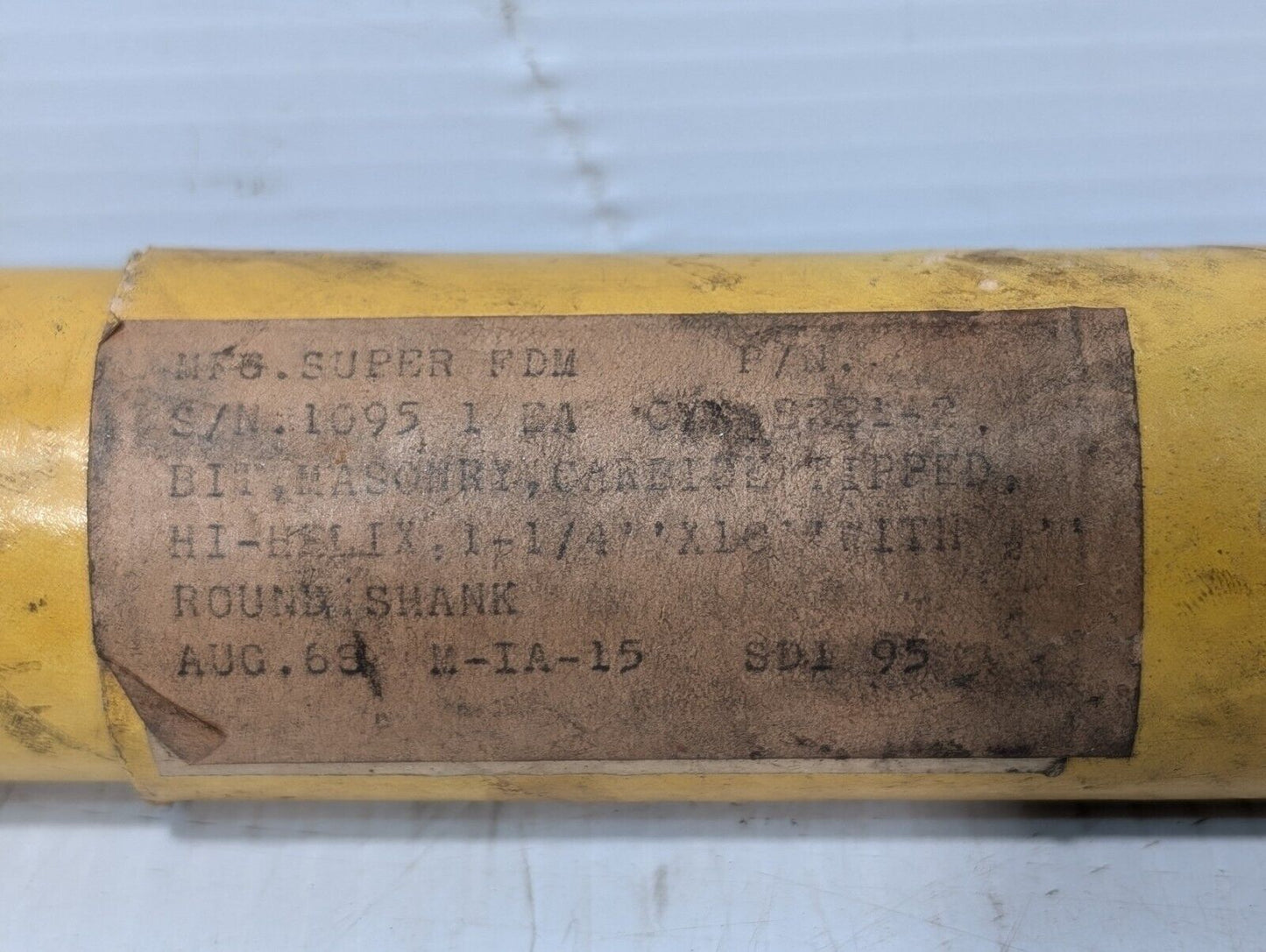 Steel Masonry Bit Hi-Helix 1 1/4" x 10" With Round Shank - Free Shipping