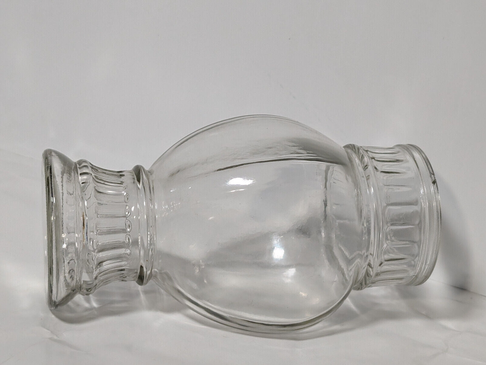 Vintage Clear Glass Apothecary Jar, Vase, No lid, 8" Height, 4" Diameter