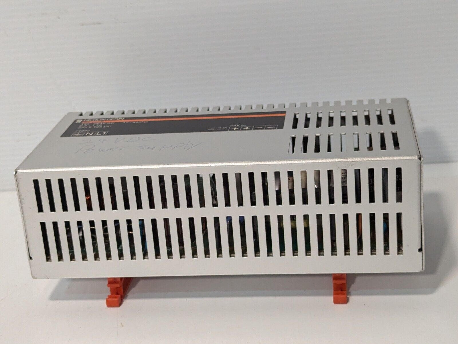 Merlin Gerin 71082 power supply, 24VDC@10A out, 195-264VAC in, 6.073.604