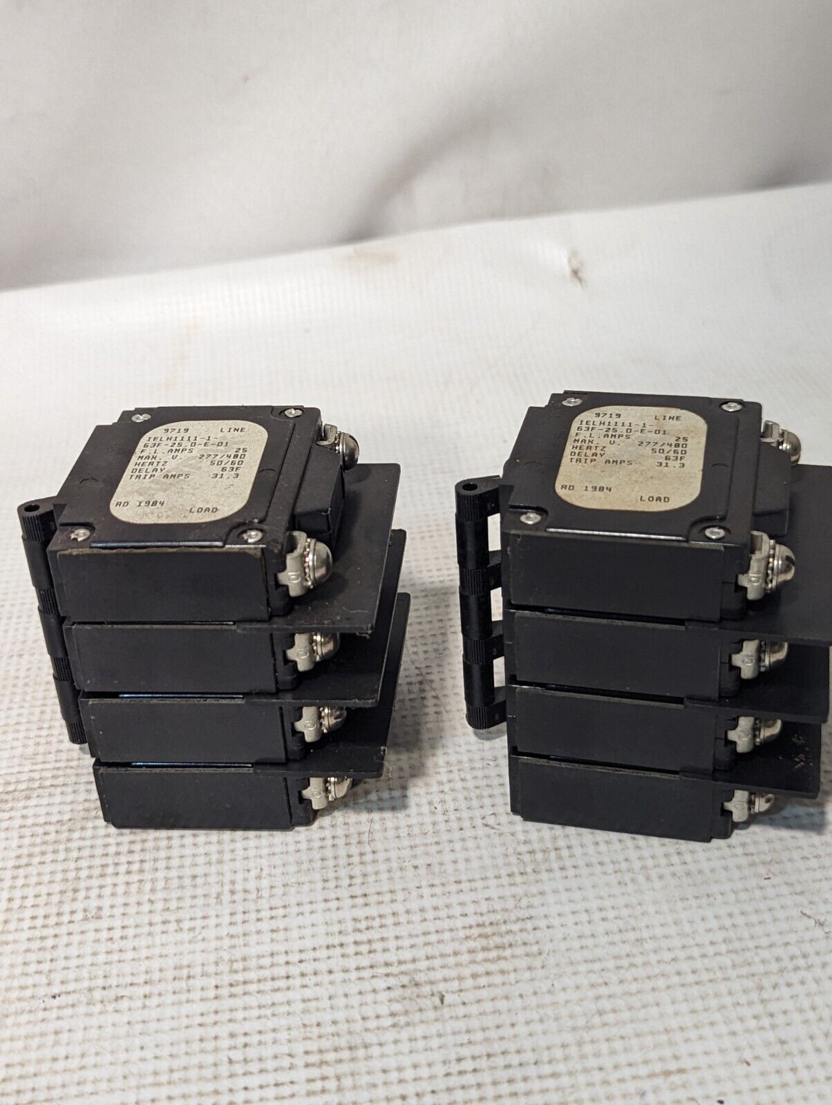 Airpax IELH1111-1-63F-25.0-E-01 Circuit Breaker, 25A, 277/480V, 4-pole